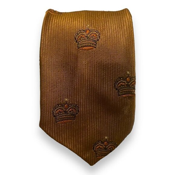 Vintage Rhodia France Crown Skinny Tie - Picture 1 of 3